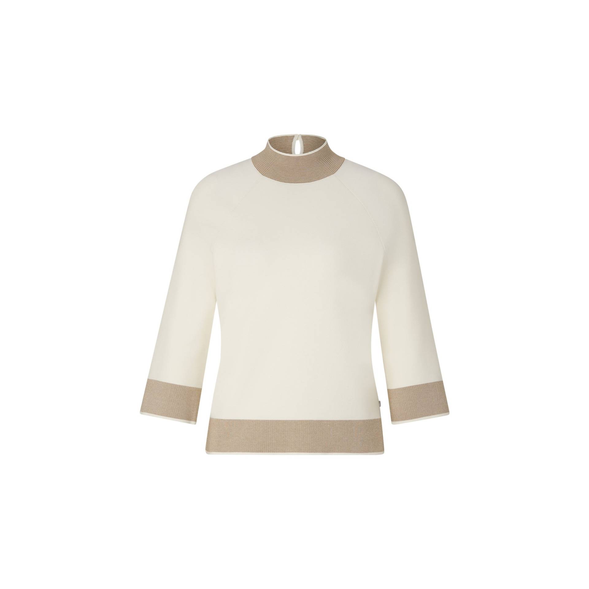 BOGNER Pullover Magda für Damen - Off-White/Camel - 38 von Bogner