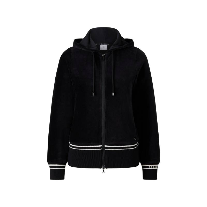 BOGNER Samt-Sweatjacke Valena für Damen - Schwarz - 36 von Bogner