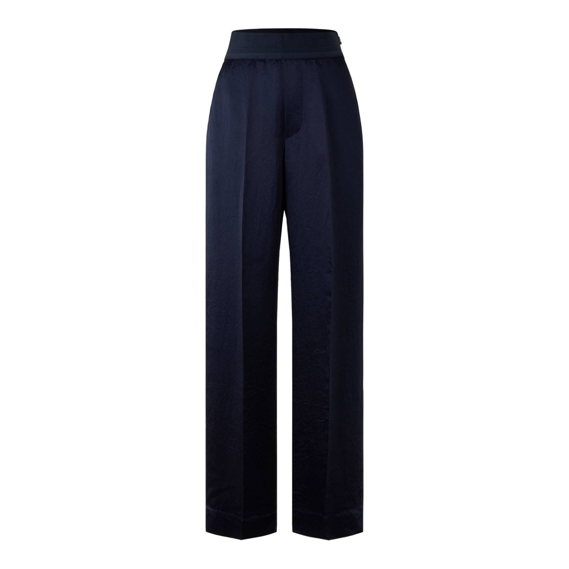 BOGNER Satin-Marlenehose Ylvi für Damen - Navy-Blau - 34 von Bogner