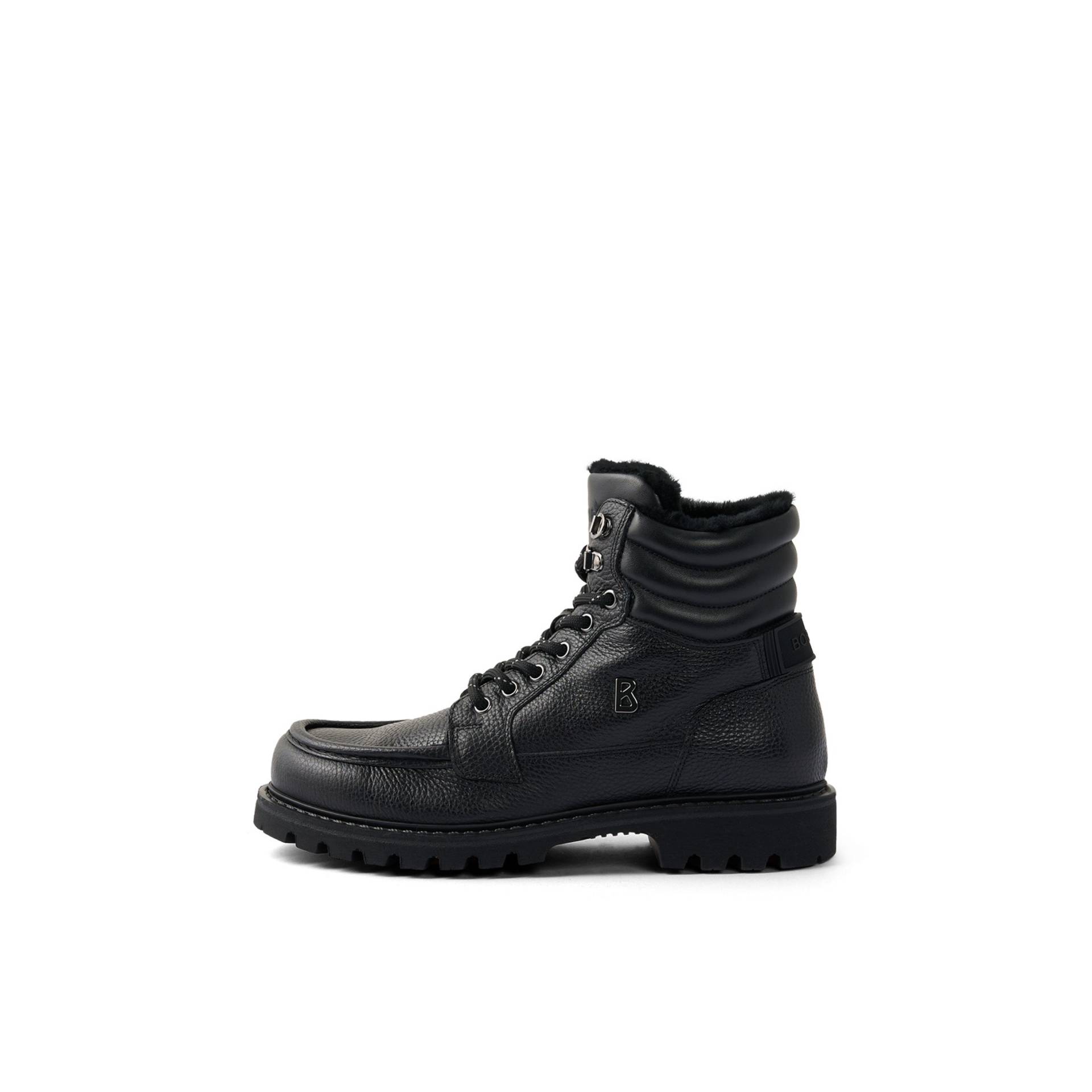 BOGNER Schnürboots Helsinki mit Spikes für Herren - Schwarz - 39,5 von Bogner