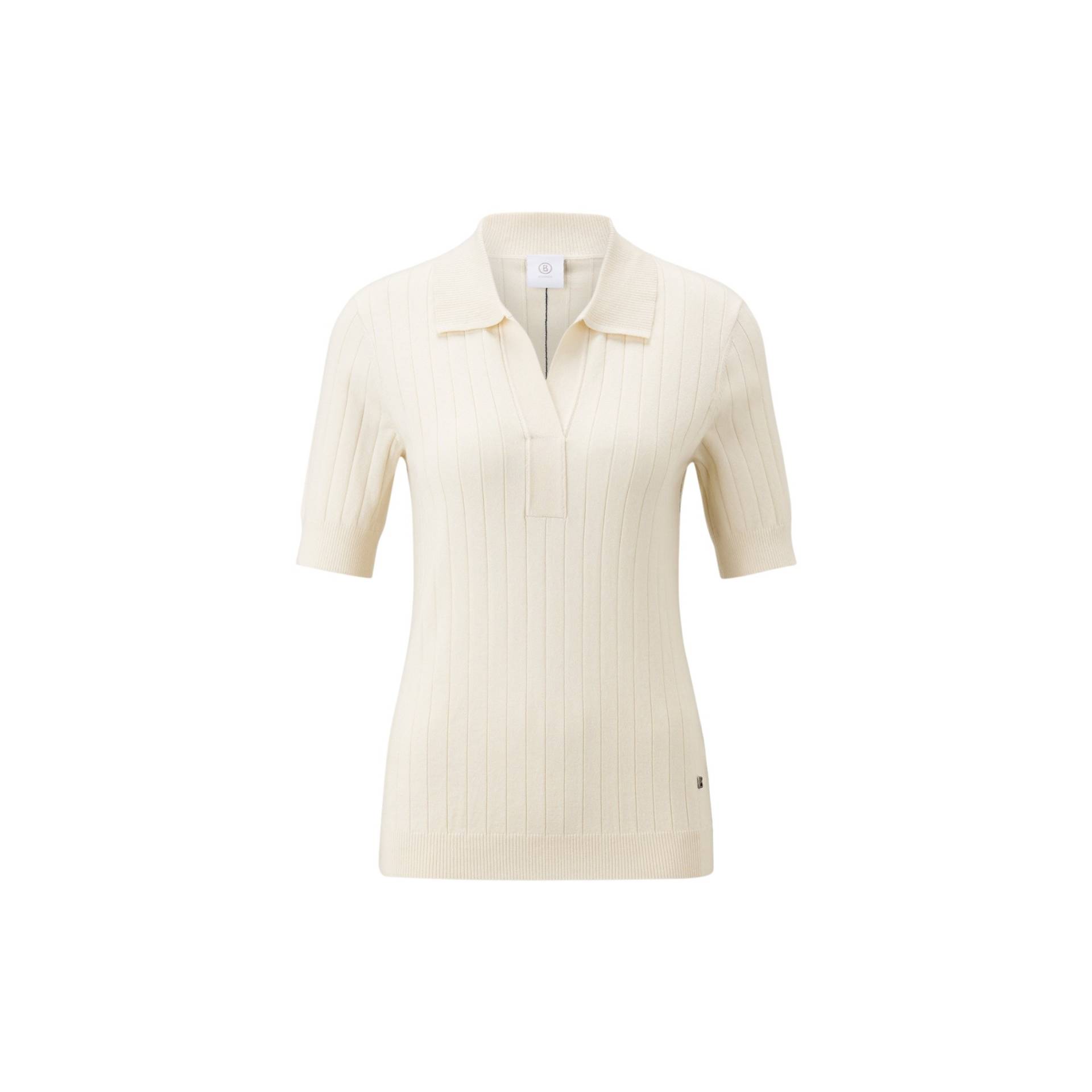 BOGNER Strick-Polo-Shirt June für Damen - Off-White - 34 von Bogner