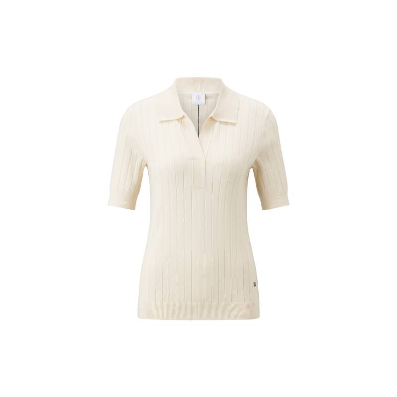 BOGNER Strick-Polo-Shirt June für Damen - Off-White - 36 von Bogner