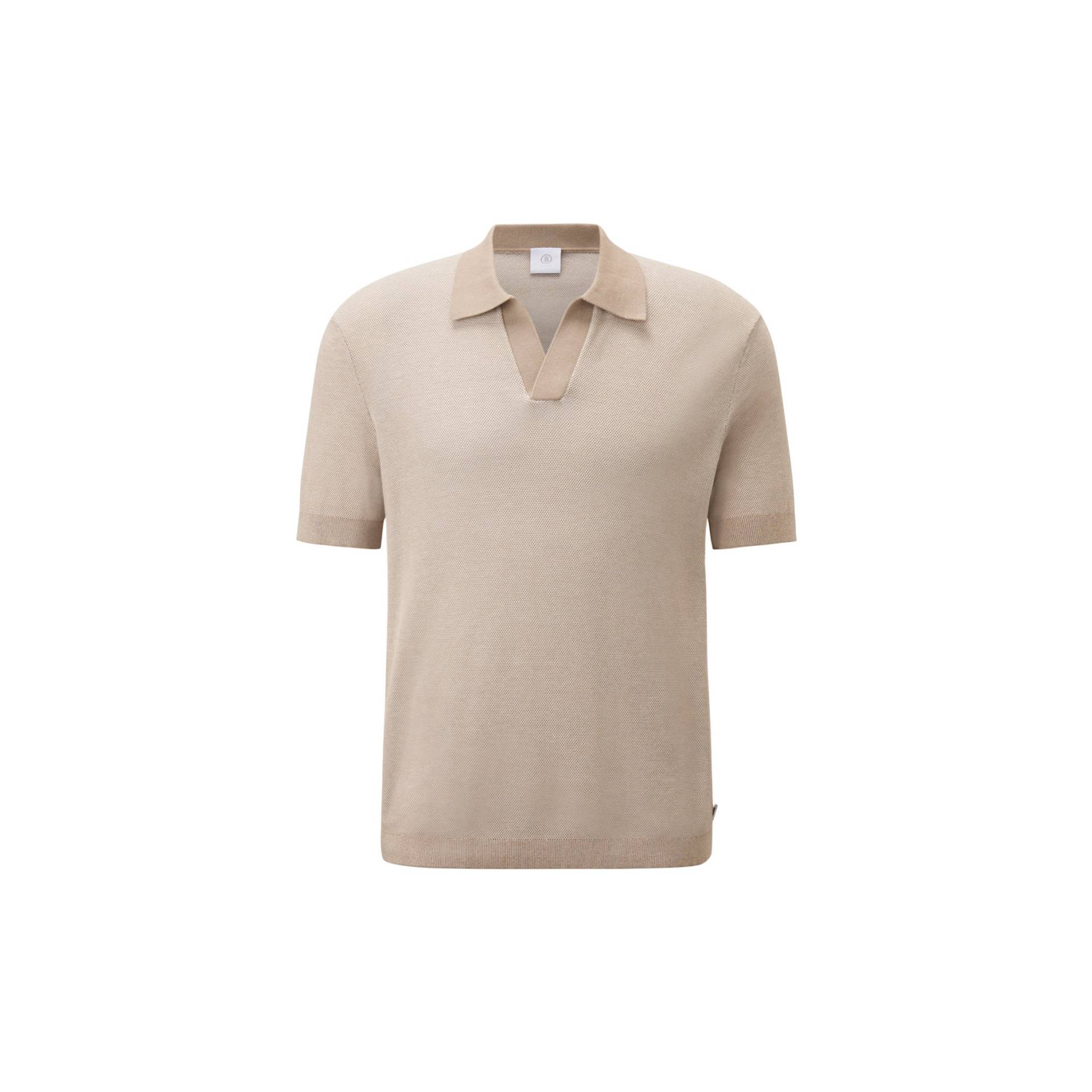 BOGNER Strick-Polo-Shirt Lyon für Herren - Beige - 3XL von Bogner