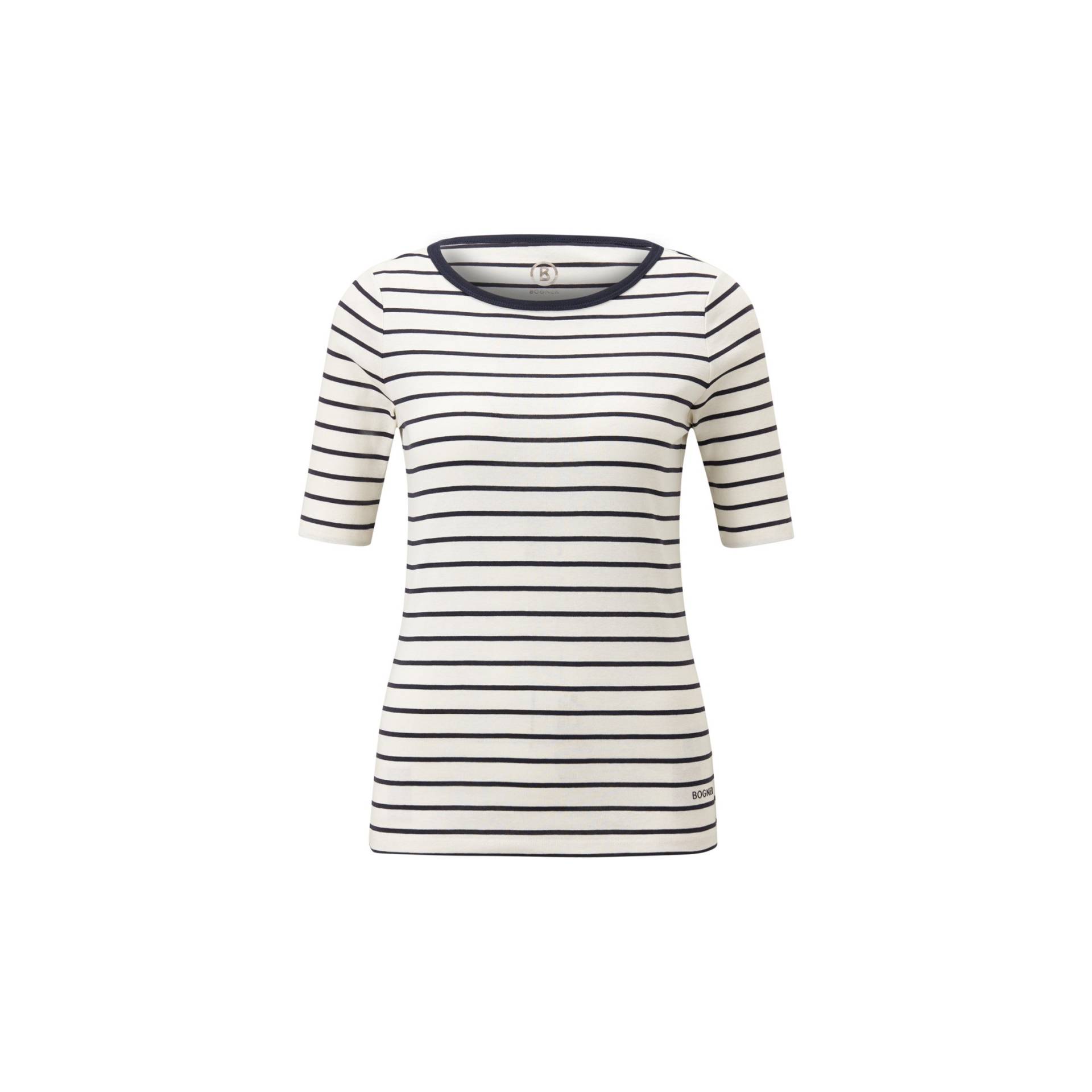 BOGNER T-Shirt Louna für Damen - Off-White/Navy-Blau - 34 von Bogner