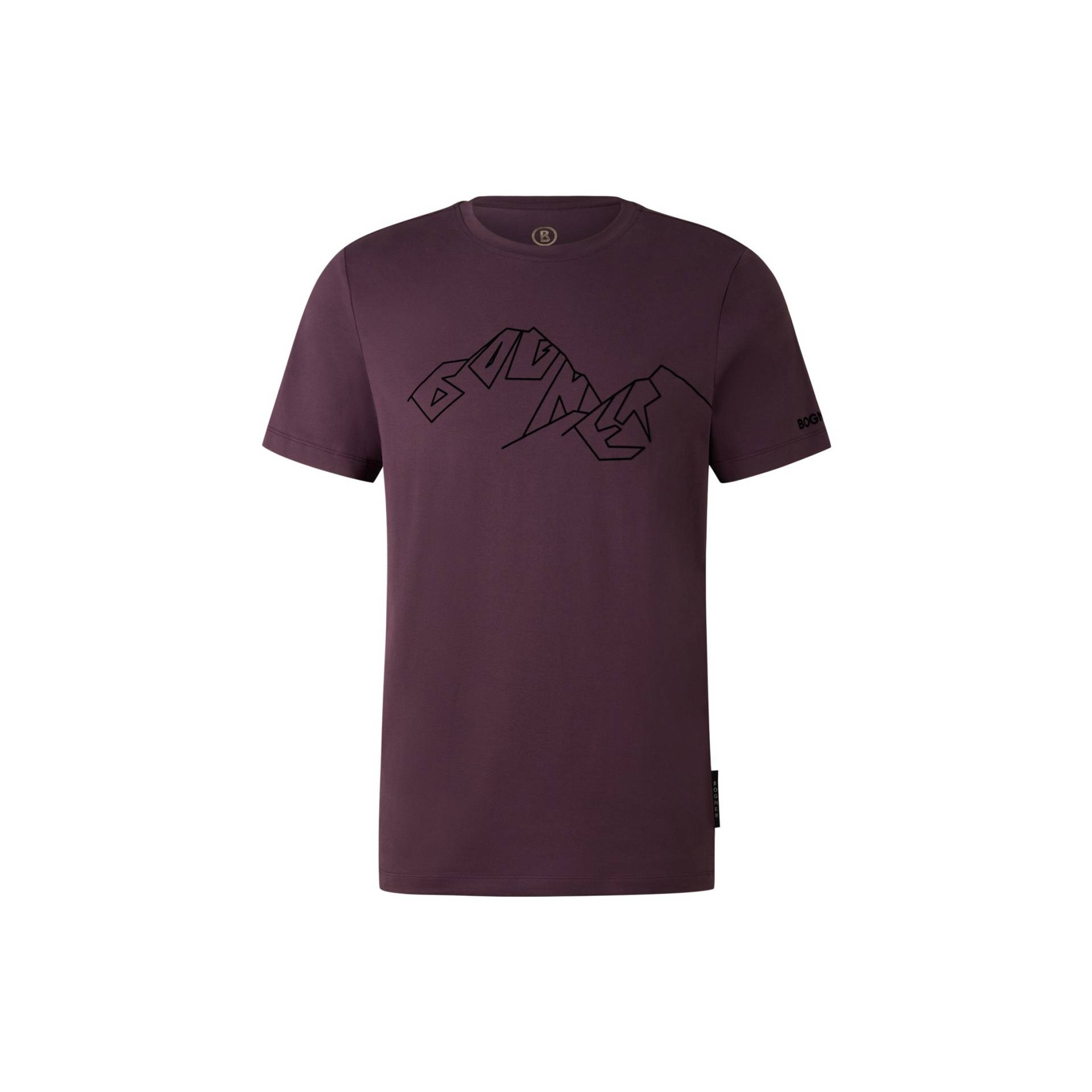 BOGNER T-Shirt Roc für Herren - Pflaume - M von Bogner