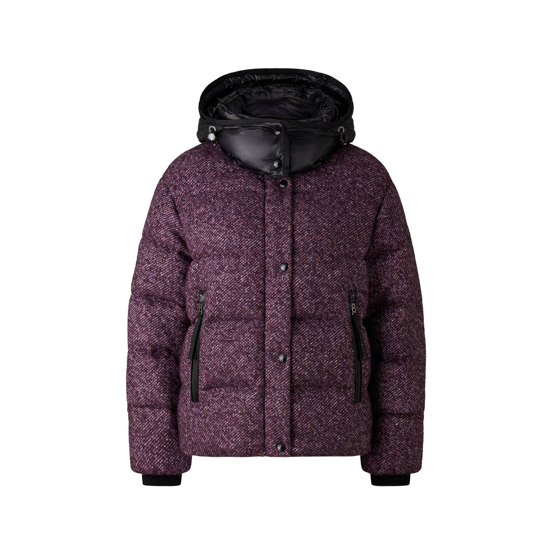 BOGNER Tweed-Daunenjacke Eve für Damen - Pflaume/Schwarz - 34 von Bogner