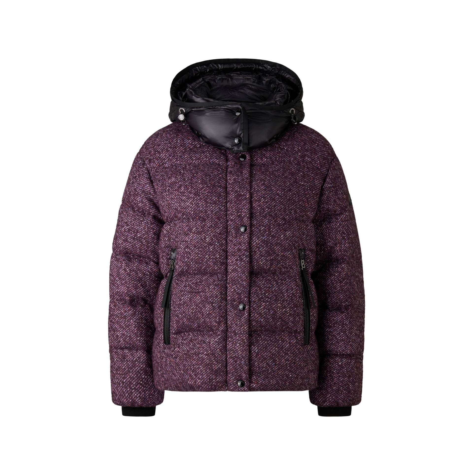 BOGNER Tweed-Daunenjacke Eve für Damen - Pflaume/Schwarz - 36 von Bogner