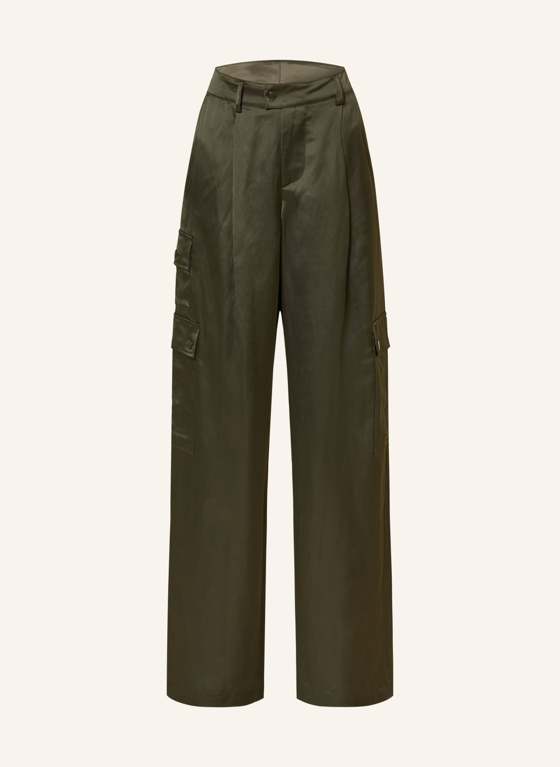 Bogner Cargohose Clara Aus Satin gruen von Bogner