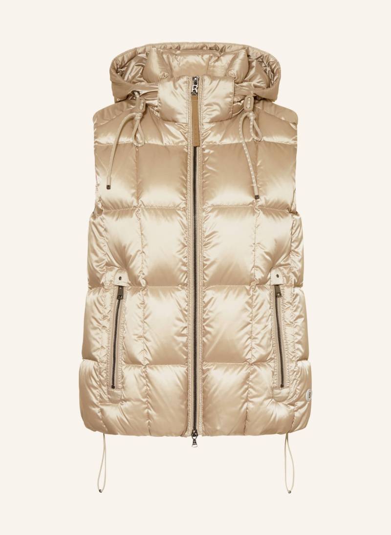 Bogner Daunenweste Falka Mit Abnehmbarer Kapuze beige von Bogner