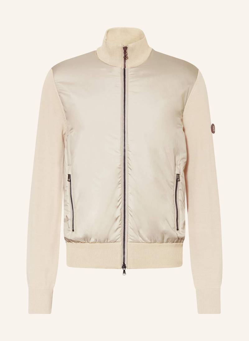 Bogner Strickjacke Zisco Im Materialmix beige von Bogner