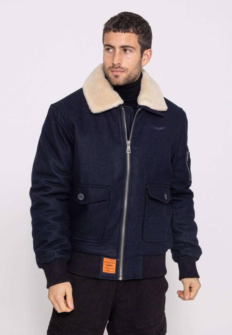 Bomberjacken Aviator M Bomberjacke Herren Blau XL von Bomber