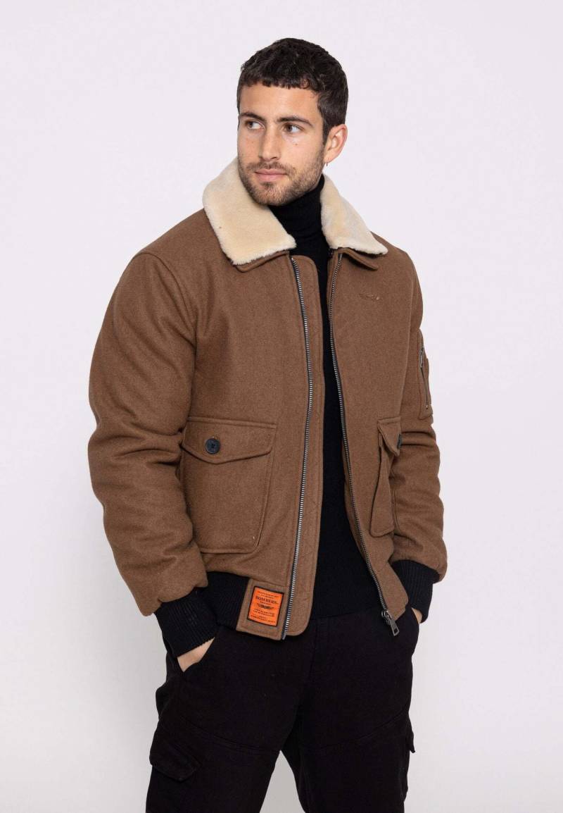 Bomberjacken Aviator M Bomberjacke Herren Braun M von Bomber