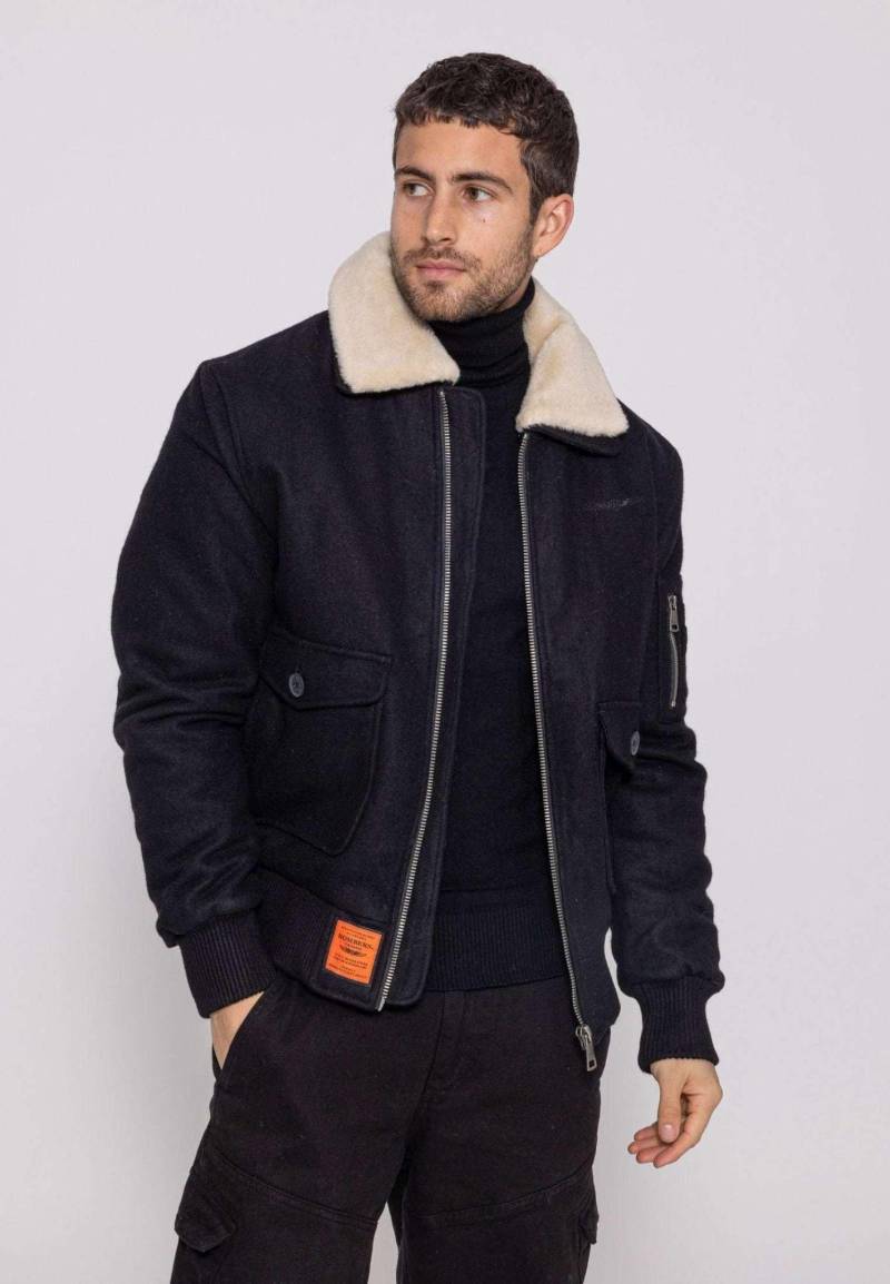 Bomberjacken Aviator M Bomberjacke Herren Schwarz XL von Bomber