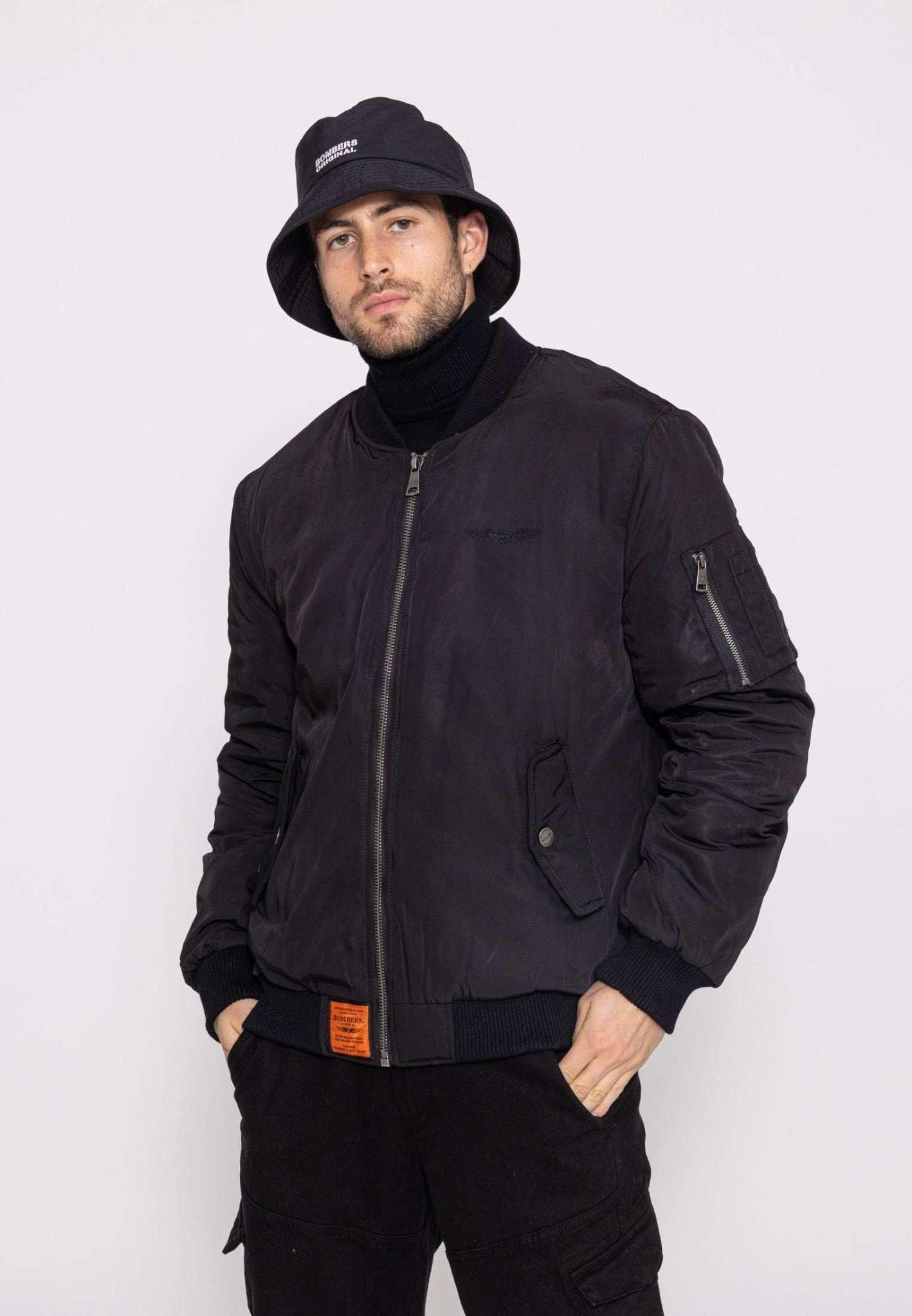 Bomberjacken Original M Bomberjacke Herren Schwarz L von Bomber