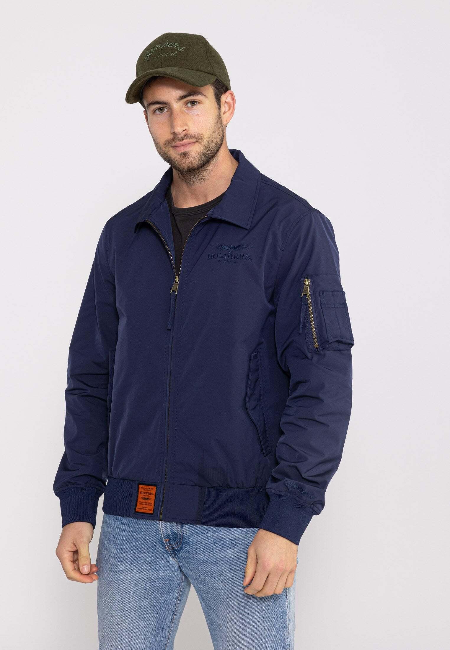 Jacken Hawk M Herren Marine S von Bomber