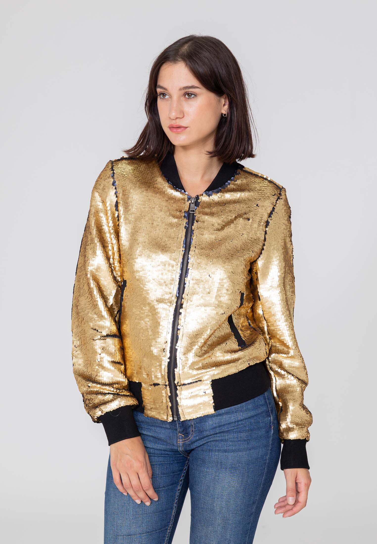 Bombers Original Bomberjacke »Bombers Original Bomberjacke Glitter W« Bombers Original Bomberjacke »Bombers Original Bomberjacke Glitter W« von Bombers Original
