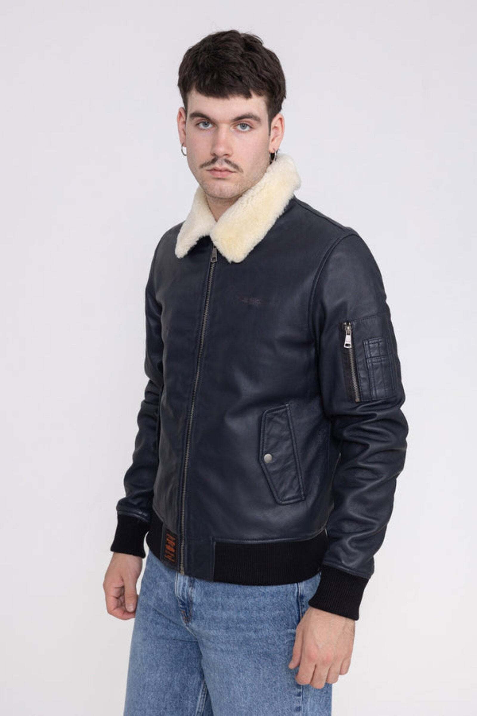 Bombers Original Lederjacke »Bombers Original Lederjacke Iceman M« Bombers Original Lederjacke »Bombers Original Lederjacke Iceman M« von Bombers Original