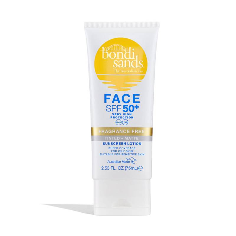 BONDI SANDS Face SPF 50+ Tinted-Matte Sunscreen Lotion von Bondi Sands