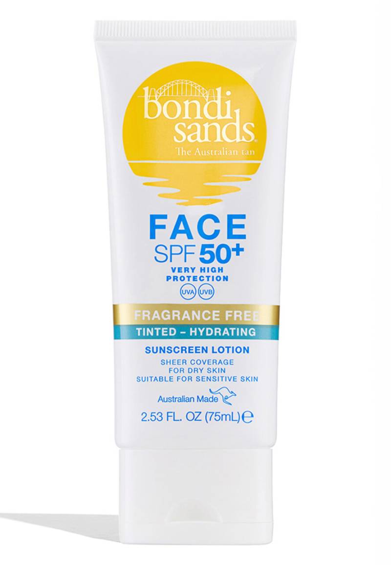 SPF50+ Fragrance Free - Bondi Sands SPF 50+ Fragrance Free Hydrating Tinted Face Lotion von Bondi Sands