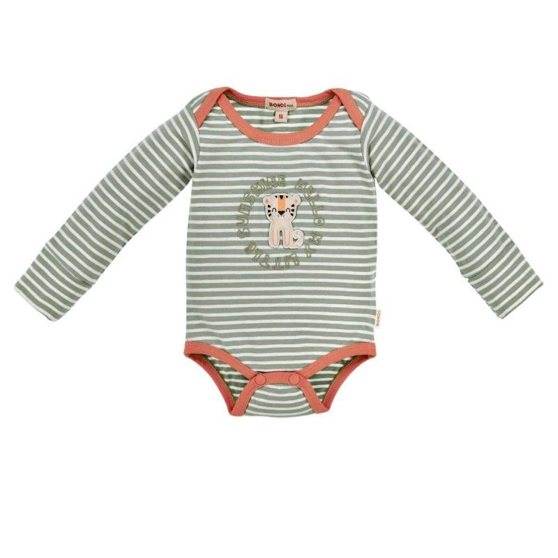 Baby Body Langarm Tiger Unisex Grün 50 von Bondi