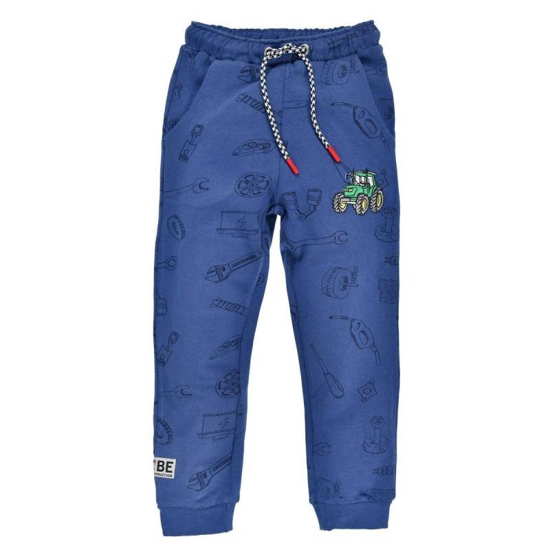 Jungen Jogginghose Traktor Unisex Blau 128 von Bondi