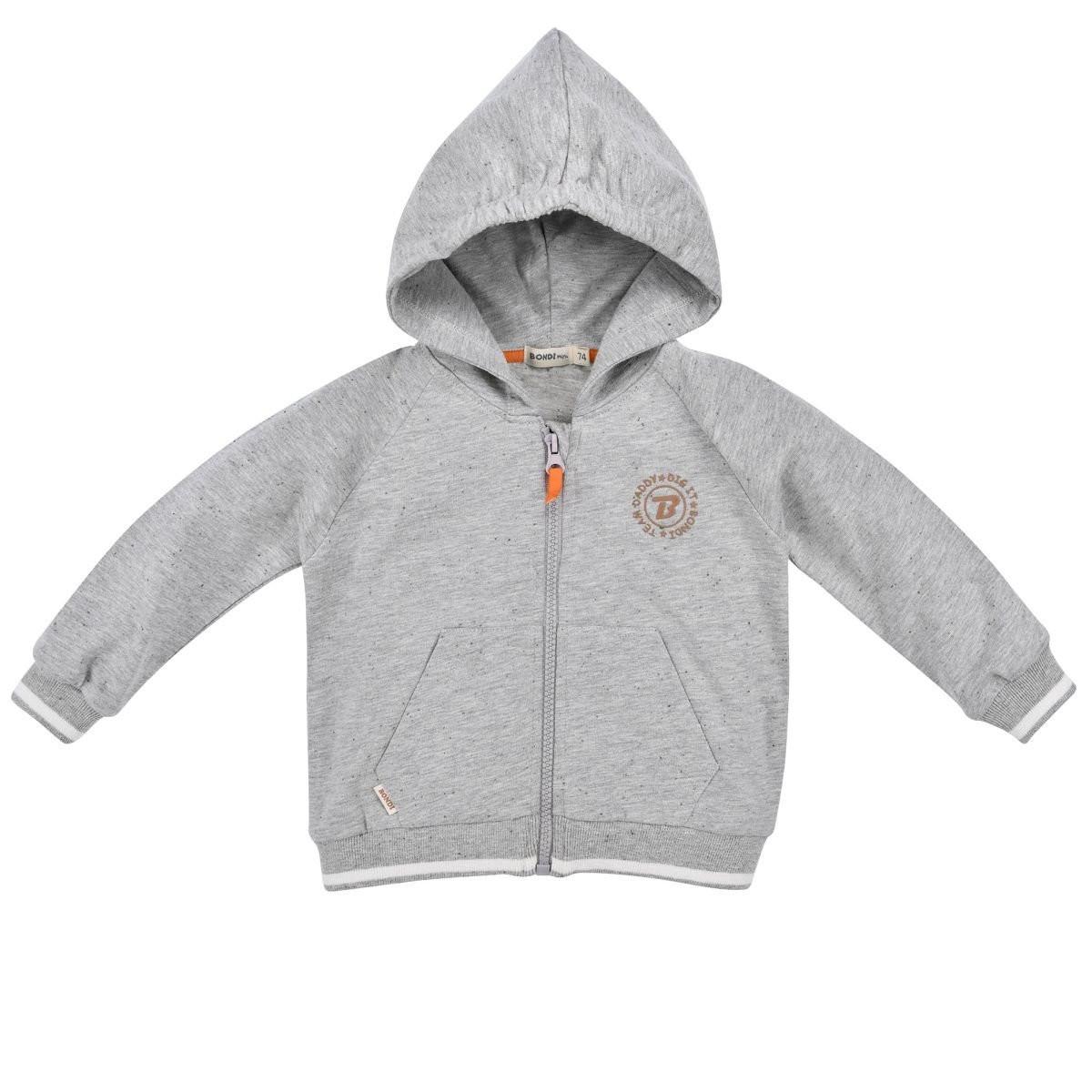 Kleinkinder Sweatjacke Traktor Jungen Grau 74 von Bondi