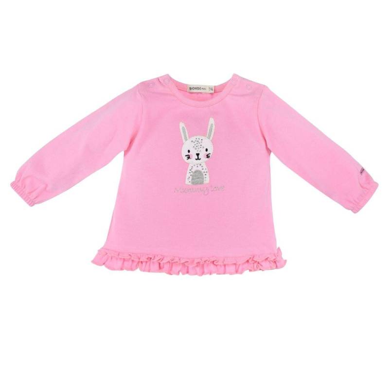 Kleinkinder Langarm Shirt Mommy Love Mädchen Pink 56 von Bondi