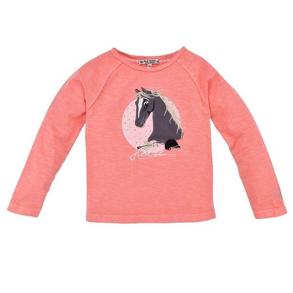 Mädchen Langarmshirt Horse Mädchen Pink 92 von Bondi