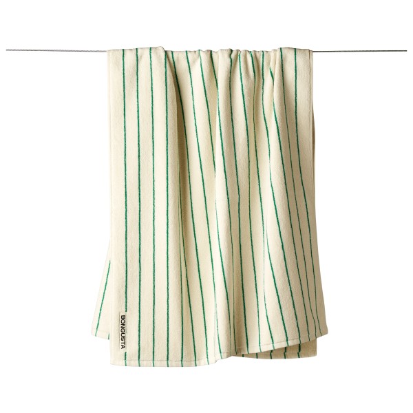 Bongusta - Naram Bath Towels - Badehandtuch Gr 70 x 140 cm weiß/ grass Bongusta - Naram Bath Towels - Badehandtuch Gr 70 x 140 cm weiß/ grass von Bongusta