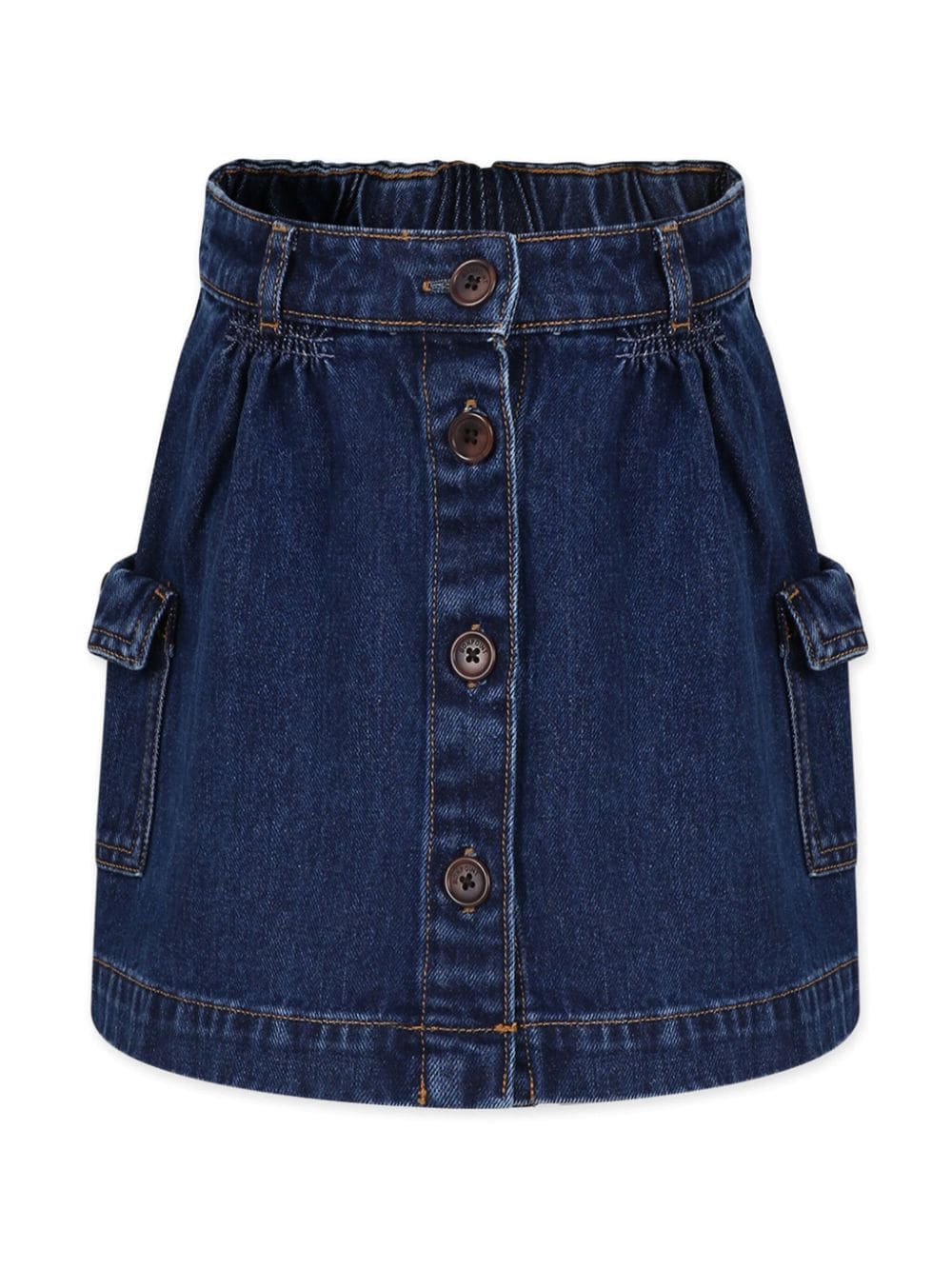 Bonpoint A-line denim miniskirt - Blue von Bonpoint