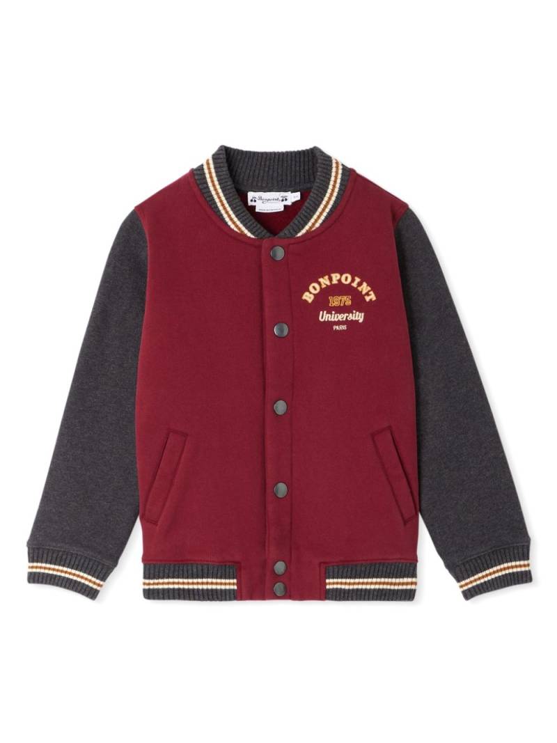 Bonpoint Christopher cotton varsity jacket - Red von Bonpoint