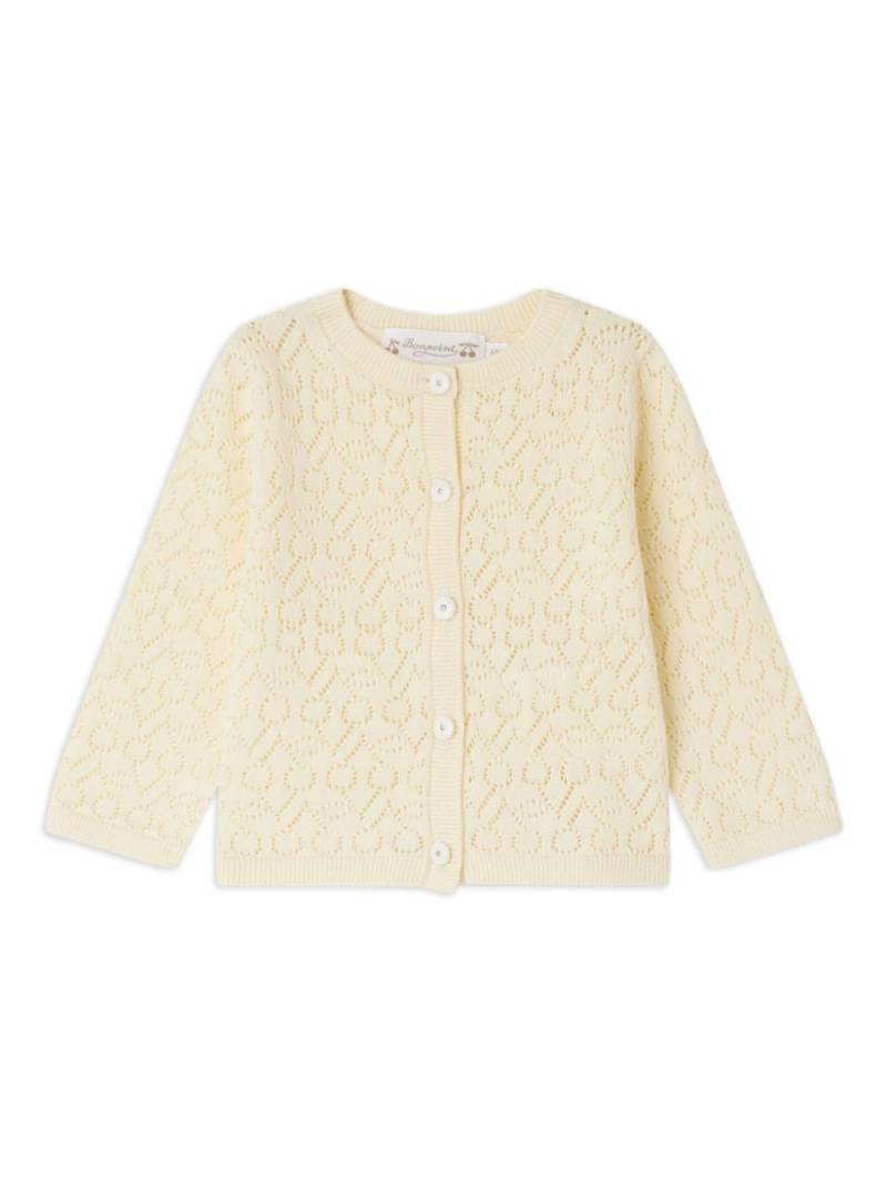 Bonpoint Clayel open-knit cardigan - Yellow von Bonpoint