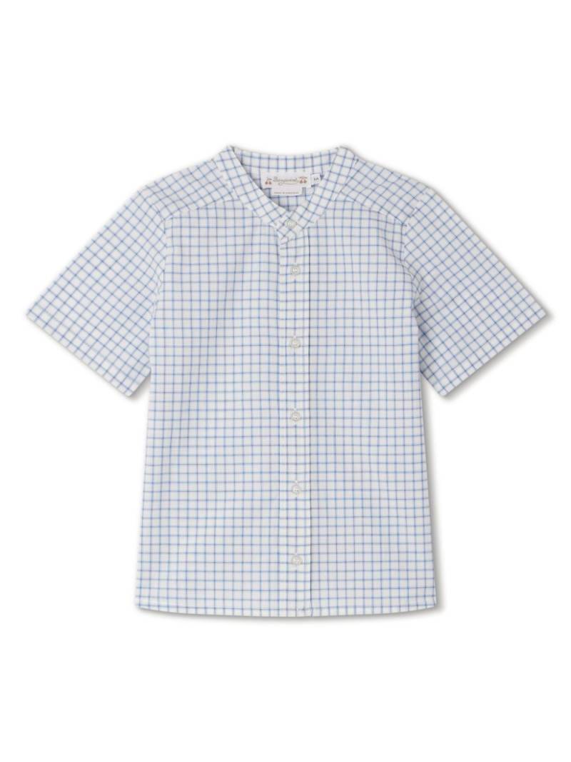 Bonpoint Connor check-print shirt - Blue von Bonpoint