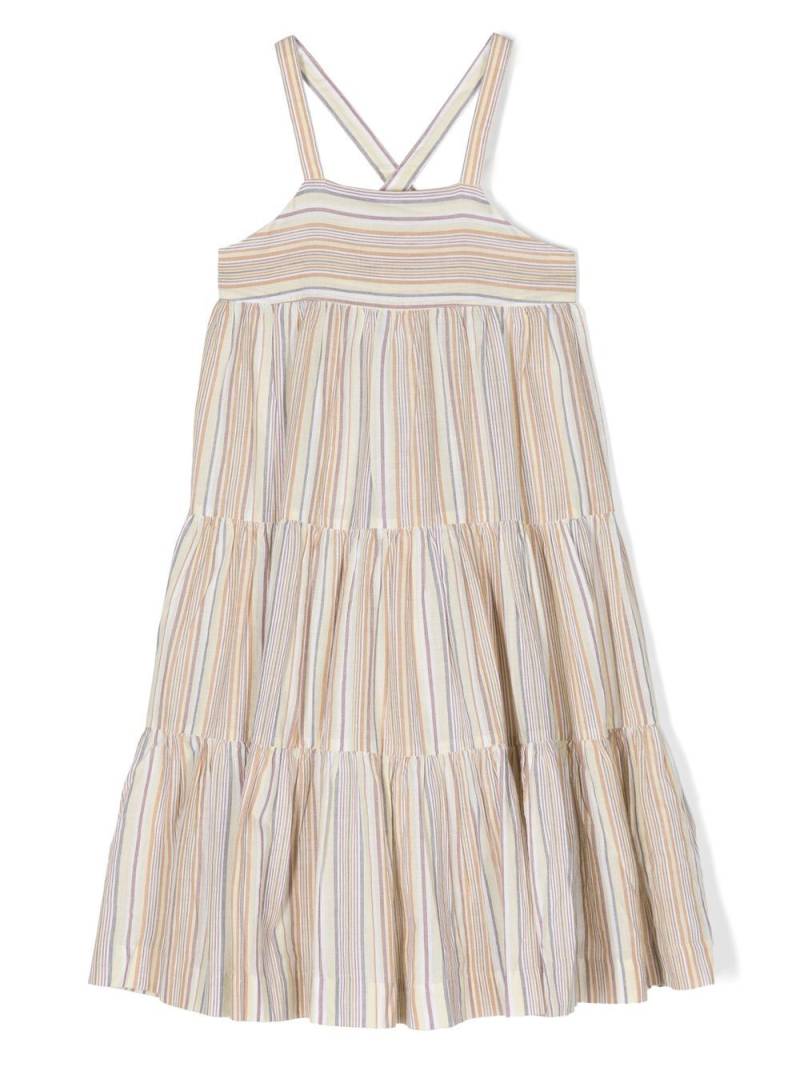 Bonpoint Cora striped sleeveless dress - Yellow von Bonpoint