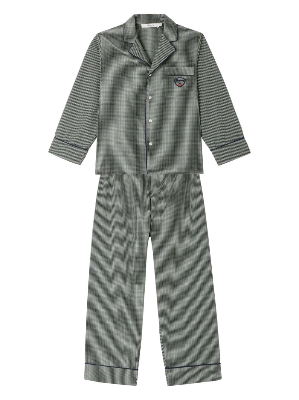 Bonpoint Dormeur check-pattern cotton pyjamas - Green von Bonpoint