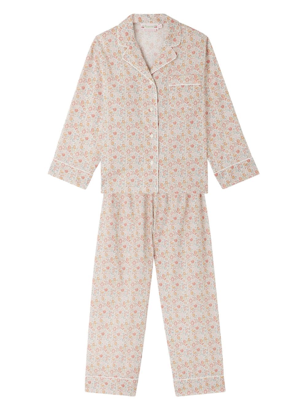 Bonpoint Dormeur floral-print pyjama and pouch set - Neutrals von Bonpoint