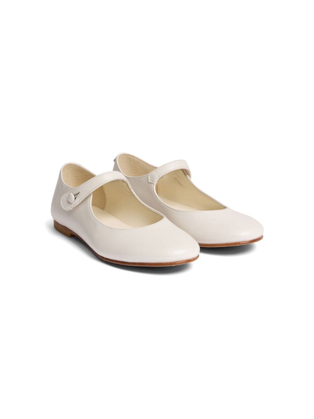 Bonpoint Ella leather ballerinas - White von Bonpoint