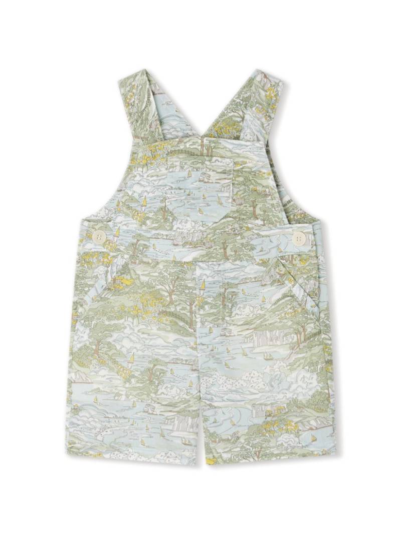 Bonpoint Farell graphic-print cotton romper - Green von Bonpoint