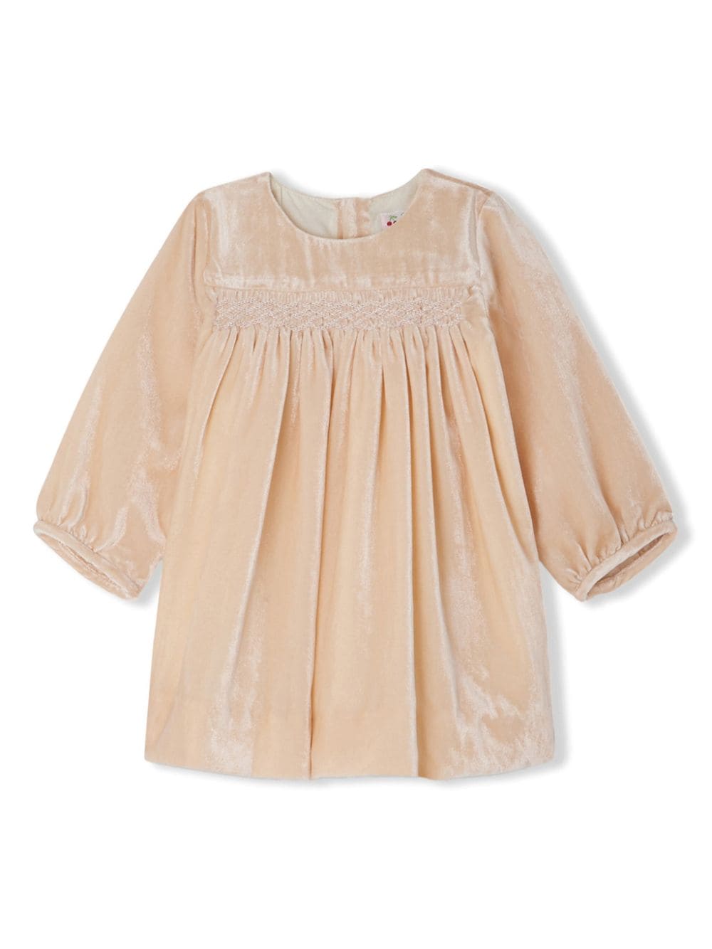 Bonpoint Felicie velvet dress - Neutrals von Bonpoint