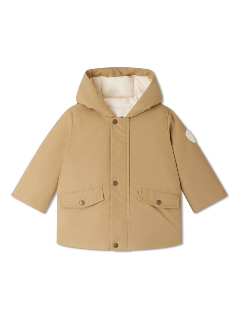 Bonpoint Galaxy logo-appliqué parka coat - Brown von Bonpoint