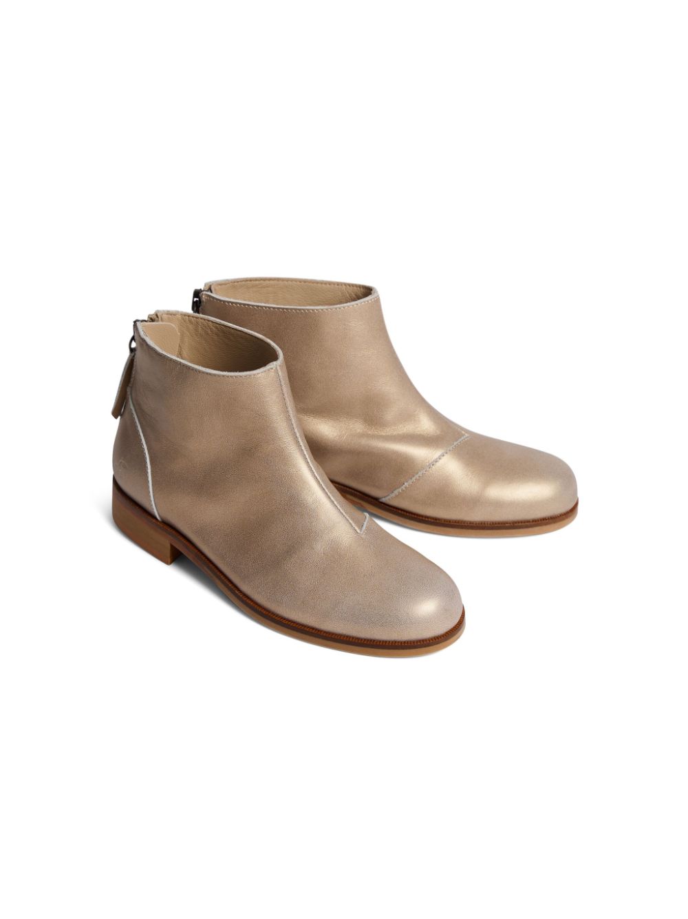 Bonpoint Giara leather ankle boots - Gold von Bonpoint