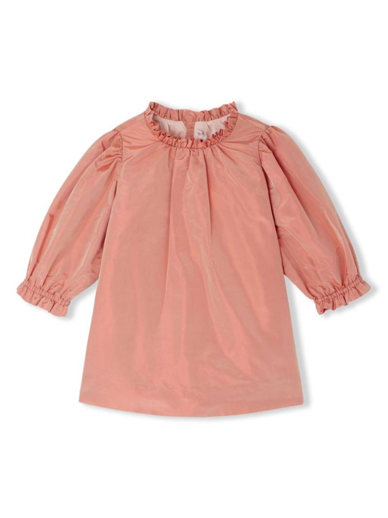 Bonpoint Grittie pleated silk dress - Orange von Bonpoint