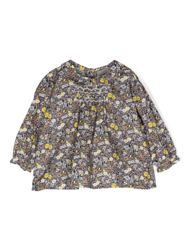 Bonpoint Julietti floral-print cotton blouse - Blue von Bonpoint