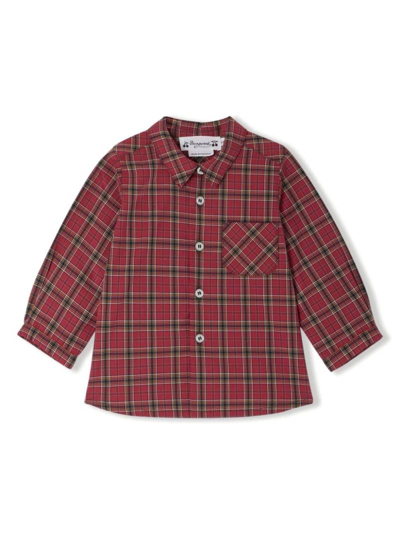 Bonpoint Malo plaid shirt - Red von Bonpoint