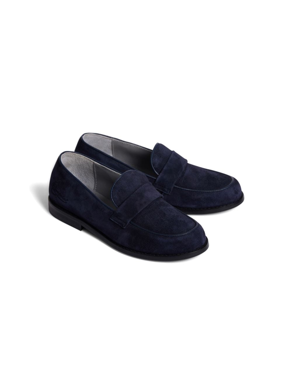 Bonpoint Moka slip-on suede mocassins - Blue von Bonpoint