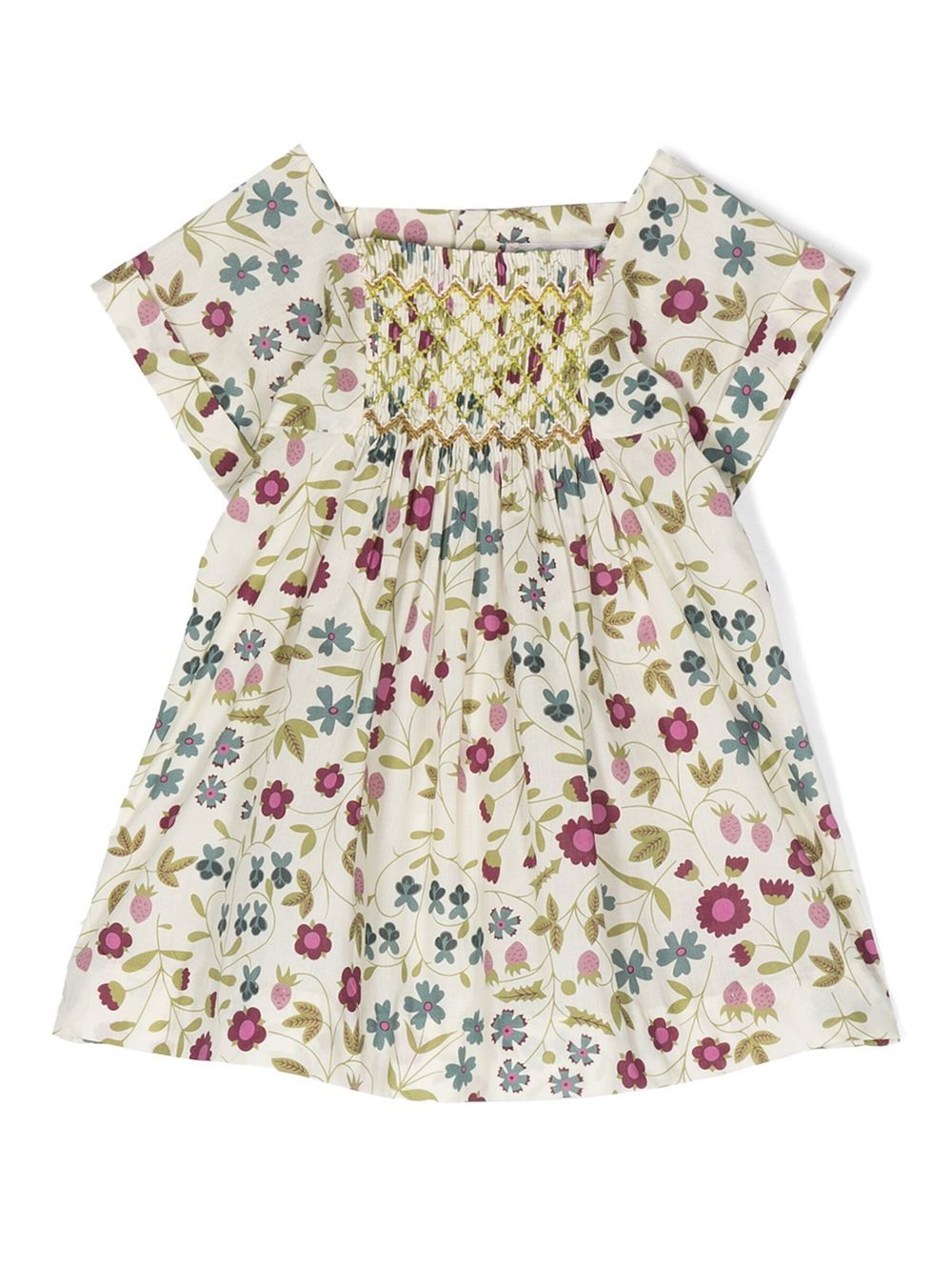 Bonpoint Pais floral-print smock dress - Neutrals von Bonpoint