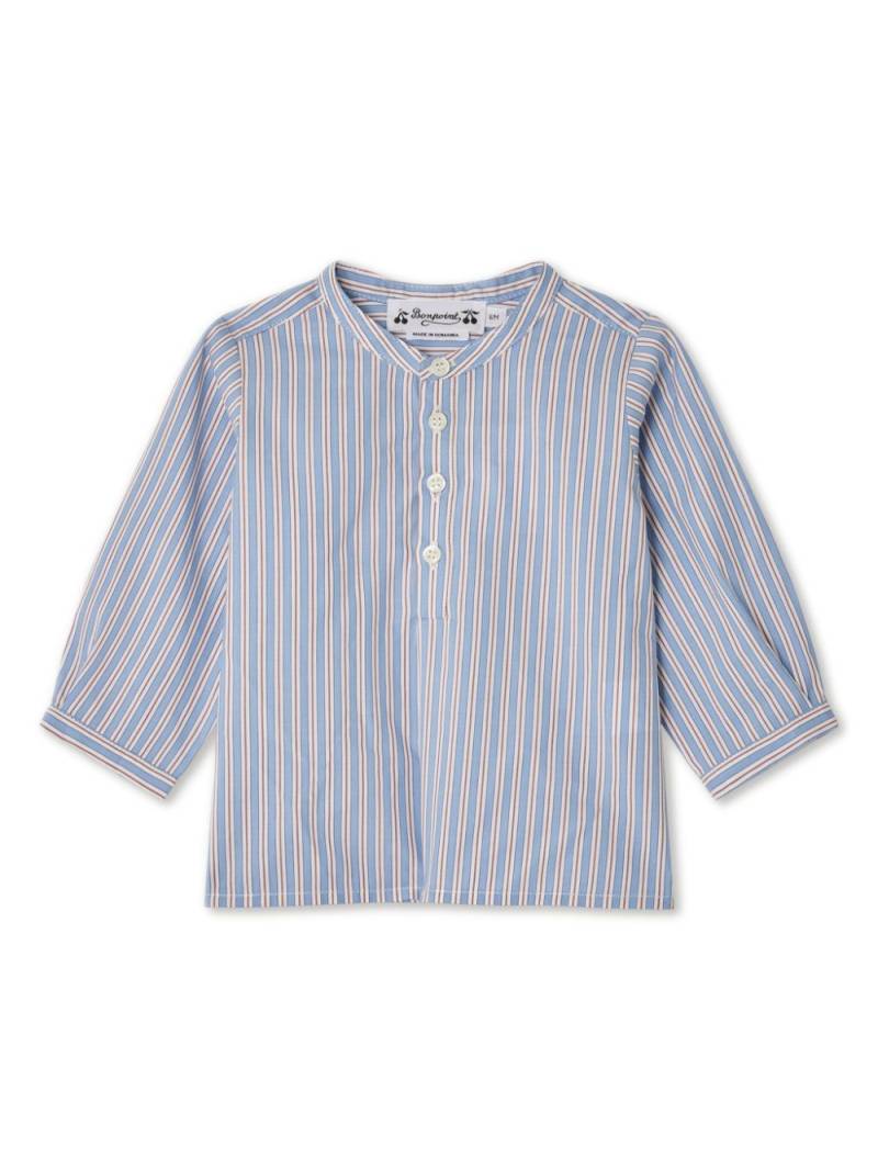 Bonpoint Polisson striped shirt - Blue von Bonpoint