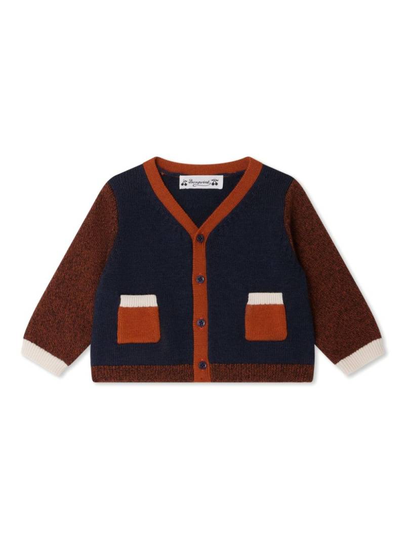 Bonpoint Tahiel colour-block cardigan - Blue von Bonpoint