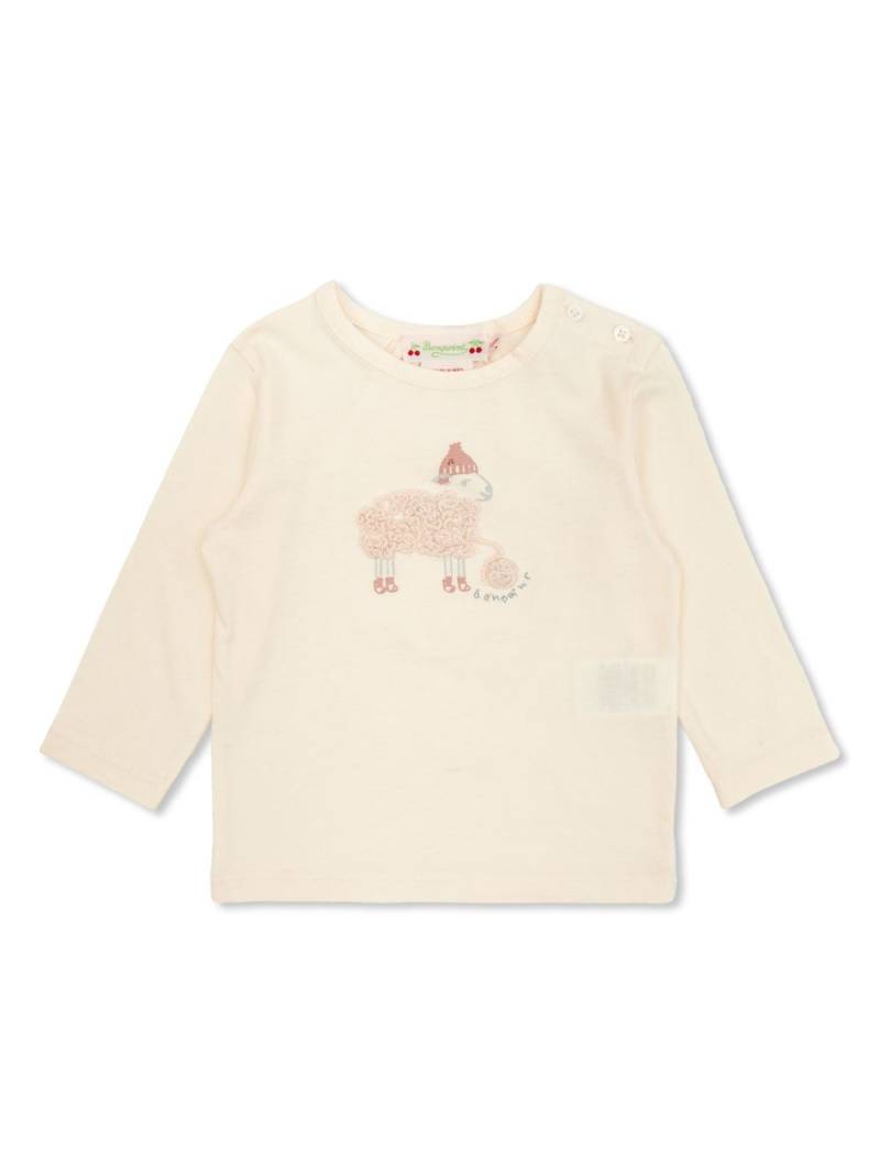 Bonpoint Tahsina sheep print t-shirt - Neutrals von Bonpoint