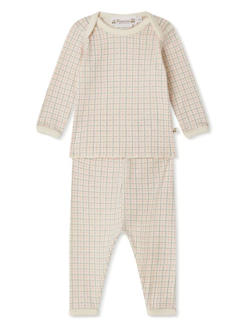 Bonpoint Timi check-pattern trouser set - Neutrals von Bonpoint